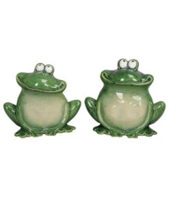 Dehner Stein-Frosch, Grün/weiß