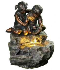 Dehner Polyresin-Gartenbrunnen Couple, Ca. H48 Cm -Gardena Verkäufe 6911093 WE FS 002 DehnerPolyresinGartenbrunnenCouple
