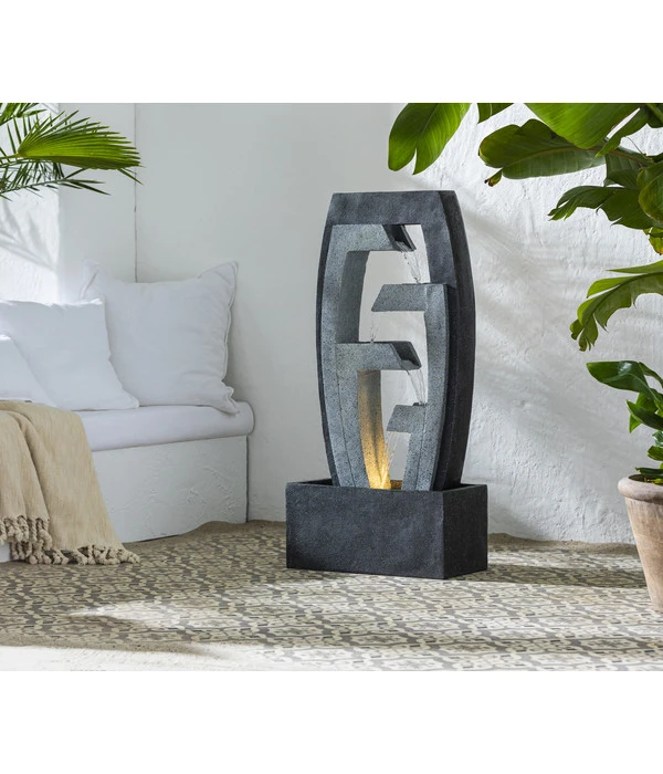 Dehner Polyresin-Gartenbrunnen Tokio, Ca. H92 Cm 4 Dehner Polyresin-Gartenbrunnen Tokio, Ca. H92 Cm – Bild 2