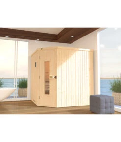 Weka Ecksauna Varberg Mit Holztür, Ca. B194/H199/T194 Cm -Gardena Verkäufe 6914295 WE MO 001 WekaEcksaunaVarberg3