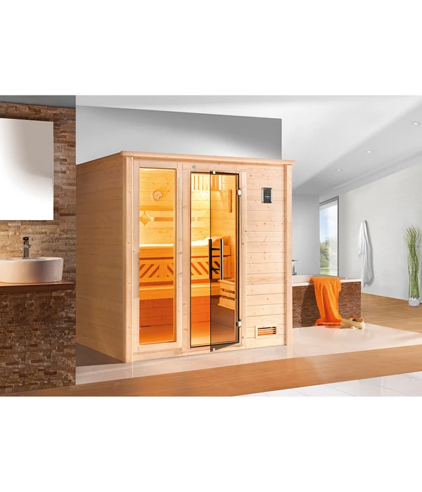 Weka Sauna Bergen Mit Glastür Und Fenster 4 Weka Sauna Bergen Mit Glastür Und Fenster – Bild 2