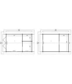 Lasita Maja Blockbohlenhaus Caroline 2.3, Ca. B675/H330,6/T489,9 Cm -Gardena Verkäufe 6915680 WE DE 001 LasitaMajaBlockbohlenhausCaroline