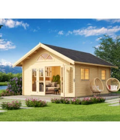 Lasita Maja Blockbohlenhaus Caroline 2.3, Ca. B675/H330,6/T489,9 Cm -Gardena Verkäufe 6915680 WE MO 001 LasitaMajaBlockbohlenhausCaroline