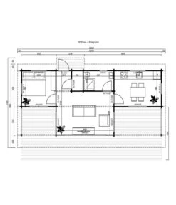 Lasita Maja Ferienhaus Öregrund, Ca. B1260/H312,8/T730 Cm -Gardena Verkäufe 6915870 WE DE 001 LasitaMajaOeregrund