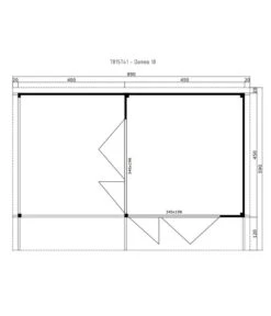 Lasita Maja Blockbohlenhaus Domeo 10, Ca. B890/H258,4/T590 Cm -Gardena Verkäufe 6915896 WE DE 001 LasitaMajaBlockbohlenhausDomeo