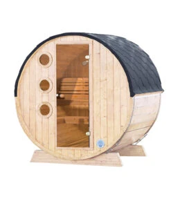 Wolff Finnhaus Saunafass Mini 160 Bausatz, Ca. B205/H215/T160 Cm