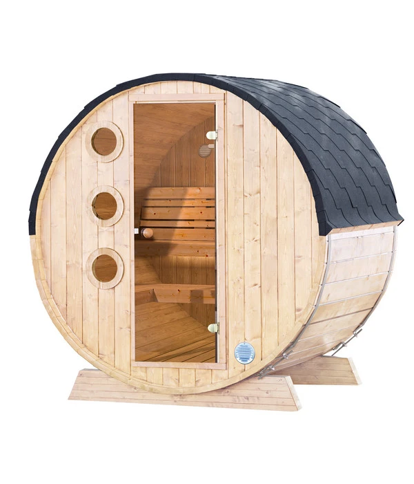 Wolff Finnhaus Saunafass Mini 160 Montiert, Ca. B205/H215/T160 Cm 3 Wolff Finnhaus Saunafass Mini 160 Montiert, Ca. B205/H215/T160 Cm