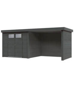 Wolff Finnhaus Metallgerätehaus Eleganto 2724, Inkl. Lounge Rechts, Ca. B572/H227/T258 Cm