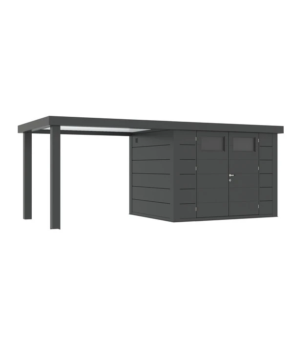 Wolff Finnhaus Metallgerätehaus Eleganto 2724, Inkl. Seitendach Links, Ca. B572/H227/T259 Cm 3 Wolff Finnhaus Metallgerätehaus Eleganto 2724, Inkl. Seitendach Links, Ca. B572/H227/T259 Cm