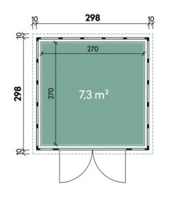 Wolff Finnhaus Metallgerätehaus Eleganto 3030, Ca. B318/H227/T318 Cm 7 Wolff Finnhaus Metallgerätehaus Eleganto 3030, Ca. B318/H227/T318 Cm -Gardena Verkäufe 6929772 WE DE 001 FinnhausMGHEleganto3030