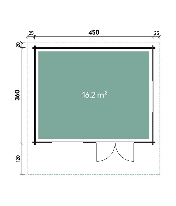 Wolff Finnhaus Gartenhaus Nordkap 44-D 4 Wolff Finnhaus Gartenhaus Nordkap 44-D – Bild 2