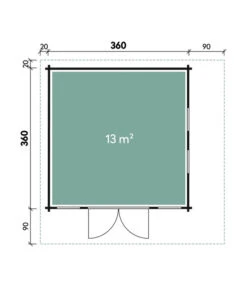 Wolff Finnhaus Gartenhaus Aalborg 70-B XL, Ca. B470/H280/470 Cm 7 Wolff Finnhaus Gartenhaus Aalborg 70-B XL, Ca. B470/H280/470 Cm -Gardena Verkäufe 6930523 WE DE 001 FinnhausBBHAalborg44B