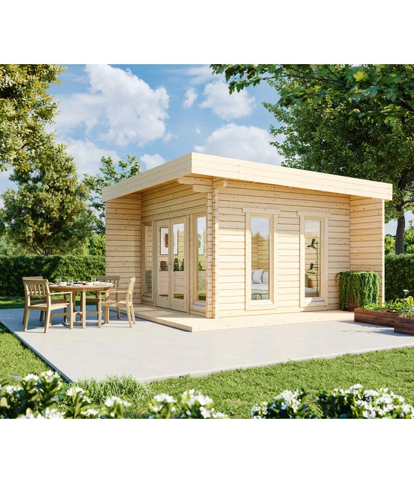 Wolff Finnhaus Gartenhaus Aalborg 70-B XL, Ca. B470/H280/470 Cm 4 Wolff Finnhaus Gartenhaus Aalborg 70-B XL, Ca. B470/H280/470 Cm – Bild 2