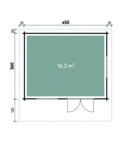 Wolff Finnhaus Gartenhaus Nordkap 70-D -Gardena Verkäufe 6930606 WE DE 001 FinnhausBBHNordkap