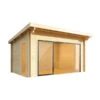 Wolff Finnhaus Gartenhaus Trondheim 70-D XL, Inkl. Schiebetür Rechts, Ca. B490/H256/T390 Cm -Gardena Verkäufe 6931299 WE FS 001 FinnhausBBHTrondheim70D