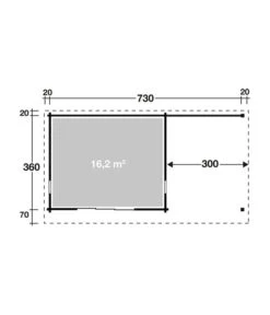 Wolff Finnhaus Gartenhaus Trondheim 70-D, Inkl. Lounge 300 Rechts, Ca. B770/H256/T450 Cm -Gardena Verkäufe 6931646 WE DE 001 FinnhausTr70DTuer