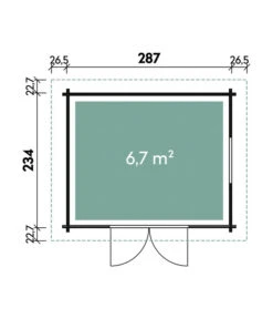 Wolff Finnhaus Gartenhaus WPC-Trend C, Ca. B340/H222/279 Cm -Gardena Verkäufe 6931695 WE DE 001 FinnhausWPCTrend