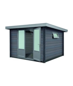 Wolff Finnhaus Gartenhaus WPC-Trend D, Ca. B340/H221/332 Cm