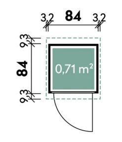 Wolff Finnhaus Premium Geräteschrank 20-A, Ca. B90/H174/T103 Cm -Gardena Verkäufe 6932115 WE DE 001 FinnhausGeraeteschrank