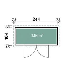 Wolff Finnhaus Premium Geräteschrank 20-D, Ca. B260/H178/T122 Cm -Gardena Verkäufe 6932149 WE DE 001 FinnhausPremiumGeraeteschrank