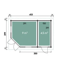 Wolff Finnhaus Gartenhaus Maja 40-B/2, Ca. B503/H228/T349 Cm -Gardena Verkäufe 6933808 WE DE 001 FinnhausBBHMaja