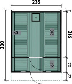 Wolff Finnhaus Saunafass 330 De Luxe Bausatz, Thermoholz, Ca. B235/H242/T330 Cm -Gardena Verkäufe 6934046 WE DE 001 FinnhausSaunafass330