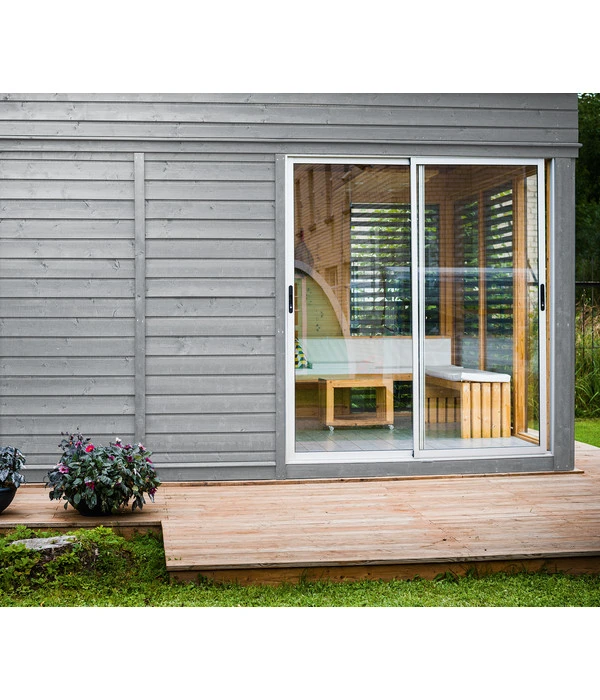 Wolff Finnhaus Sauna Paradiso 4x3, Ca. B429/H261/T328 Cm 4 Wolff Finnhaus Sauna Paradiso 4x3, Ca. B429/H261/T328 Cm – Bild 2