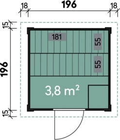 Wolff Finnhaus Saunahaus Basic Lenja 40, Ca. B232/H226/T226 Cm -Gardena Verkäufe 6934319 WE DE 001 FinnhausSaunahausBasicLenja