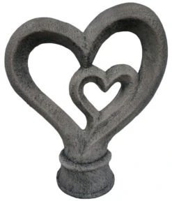 Stein-Herz In Herz, Ca. H55 Cm