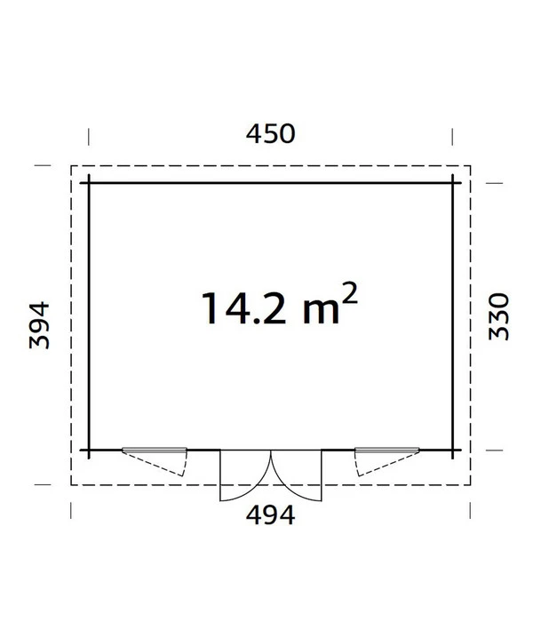 Palmako Gartenhaus Lisa 5 Palmako Gartenhaus Lisa – Bild 3