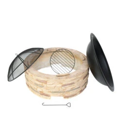 Westmann Feuerstelle, Ca. B90/H54/T90 Cm -Gardena Verkäufe 6992572 WE FS 003 FeuerschaleMGitter90cm