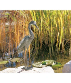 Rottenecker Bronzefigur Graureiher -Gardena Verkäufe 951723 BildA 001 RotteneckerGraureiherJungAusBronzeFuerDenGartenBroReiherJung56CmHoc