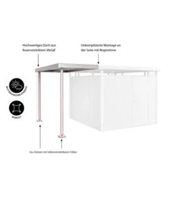 Biohort Seitendach Für Gerätehaus HighLine H5 -Gardena Verkäufe M200007807 WE IG 001 BiohortHighline