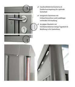 Biohort Gerätehaus AvantGarde® Gr. A4, Ca. B180/H222/T380 Cm -Gardena Verkäufe M500000094 WE IG 001 BiohortGeraetehausAvantGarde