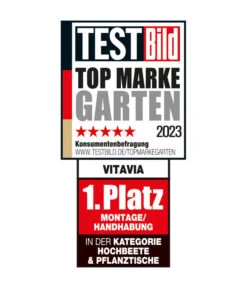 Vitavia Hochbeet Oslo In&Out, Grau/schwarz -Gardena Verkäufe Siegel VitaviaHochbeeteundPflanztische 1