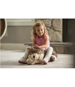 WILD REPUBLIC® Stofftier Wolf, Liegend -Gardena Verkäufe WildRepublic M Wolfxxl