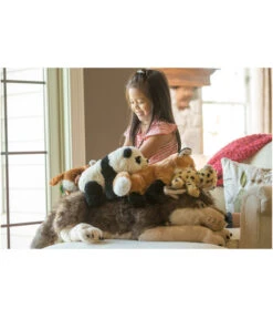 WILD REPUBLIC® Stofftier Wolf, Liegend -Gardena Verkäufe WildRepublic M WolfxxlPandaFuchsLeo